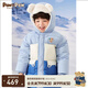 PawinPaw90%鵝絨卡通小熊童裝23秋冬男寶連帽羽絨服保暖外套 Blue藍(lán)色/50 100 cm