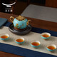 永豐源（auratic）夫人瓷西湖藍 8頭陶瓷茶具 功夫整套茶杯套裝（茶壺組） 