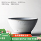 九土日式手工粗陶白米飯碗餐具家用復(fù)古湯面高腳碗簡(jiǎn)約加厚土碗可微波 6.5英寸碗【簡(jiǎn)約白】
