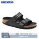 BIRKENSTOCK勃肯德國進口男女款經(jīng)典舒適百搭軟木Arizona雙扣拖鞋 黑色常規(guī)版1019098 40