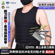 高甲防護內(nèi)穿防刺服輕薄軟質(zhì)防刀刺背心夏季柔性防刺馬甲軍迷裝備防護全身 黑色-內(nèi)穿防刺服【三防款芯片】 M+(170-175cm/75-85kg）