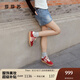 莎莎蘇春夏澤西風(fēng)運(yùn)動(dòng)休閑板鞋厚底復(fù)古粉色德訓(xùn)鞋馬卡龍小白鞋女 安可拉紅 38