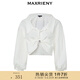 MAXRIENY【商場同款】精致復(fù)古襯衫秋季新款高級(jí)感上衣女 米白 M 02