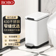 BOBO不銹鋼垃圾桶10L白色衛(wèi)生間夾縫腳踏式廁所腳踩帶蓋客廳8877