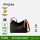 菲安妮（FION）2025新款老花托特包大容量女包通勤復(fù)古單肩斜挎包七夕情人節(jié)禮物