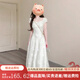 斐莉玥白色碎花連衣裙女夏季2025新款小個(gè)子高級(jí)感法式絕美初戀收腰長裙 [白色][釣系約會(huì)裙/廳里廳氣/ S 40/45kg/