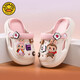 G.duck拉布布女童洞洞鞋兒童拖鞋親子夏季新款中大童室內軟底外穿沙灘鞋 粉色【泡泡瑪特-拉布布】 20 0mm 適合腳長(cháng)19.5cm