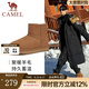 駱駝（CAMEL）男鞋冬季新款羊毛加絨棉鞋男款東北防寒保暖雪地靴男士 G13W837105 栗色男 41