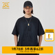 卡賓（CABBEEN）【純棉】商場同款短袖T恤男2024夏季新款像素風印花寬松潮牌 煤黑色01 L /175/50