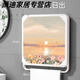 浴室置物架洗澡放衣服神器廁所壁畫(huà)收納箱折疊防水盒衛生間小壁柜 【升級提手水晶款】海上日出