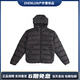 阿迪達斯 （adidas）originals三葉草Logo刺繡連帽拉鏈雙面穿運動(dòng)羽絨服男款黑色 黑色 L