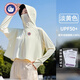 SCOTT GOOSE防曬衣女2025新款斗篷夏季薄款寬松防紫外線冰絲休閑防曬服外套 淡黃色 均碼 （80-170斤）