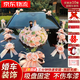 惟以安婚車裝飾主婚車花吸盤頭車花車隊迎親套餐婚車裝飾車頭+副車全套 大號粉色-公仔款【送十套副車】