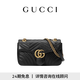 GUCCI古馳GG Marmont系列中號(hào)肩背包 黑色 均碼