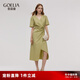 歌莉婭連衣裙女2025新款夏季穿搭獨特漂亮法式茶歇裙子1E5R4K5P0 09G抹茶綠 L