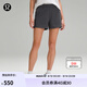 lululemon丨Luxtreme? 女士松緊腰修身款中腰短褲 LW7CP8S 石墨灰 S /6