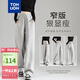 唐獅（TonLion）2025女休閑褲寬松香蕉褲 淺麻灰/無絨款/二批 L