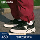 FILAFUSION 斐樂(lè)潮牌女鞋【章昊同款】帆布鞋2025新款女運(yùn)動(dòng)鞋滑板鞋 黑/奶白-BG 37.5