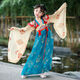 廠(chǎng)家源頭高品質(zhì)刺繡夏秋漢服女童古風(fēng)連衣裙公主裙中國風(fēng)唐裝演出 全套衣服 140