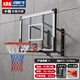 閃電客壁掛籃球架戶(hù)外室內籃球架成人家用兒童籃板可升降籃框標準籃球架 121*81cm手推升降【PC板空心圈】