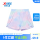 特步兒童短褲夏季女童中大童吸濕速干舒適透氣時(shí)尚百搭運(yùn)動(dòng)休閑褲子 霧紗紫 170