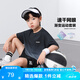 左西男童夏裝套裝兒童速干運(yùn)動(dòng)衣服2025新款男孩短袖兩件套 深灰色130