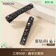 AJIDOU璀璨星光系列 時(shí)尚簡(jiǎn)約風(fēng)線下女神同款大方水鉆發(fā)夾日常百搭發(fā)飾 璀璨時(shí)尚仿水晶一字發(fā)夾黑色 1個(gè)