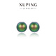XUPING旭平首飾S合金仿珠日常簡(jiǎn)約耳釘女生百搭耳飾送禮 古典綠