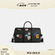 蔻馳（COACH）奧萊男士經(jīng)典標(biāo)志老花貼飾VENTURER 手提包旅行通勤 青銅色硬件/炭黑色 混合色