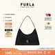 芙拉（FURLA）DIAMANTE牛皮便攜小號女士休閑時尚單肩包鉆石包腋下包高級感 黑色