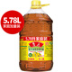 魯花菜籽油 低芥酸  特香壓榨一級  食用油  非轉(zhuǎn)基因 純菜油 濃香 物理壓榨 低芥酸 特香 5.78L*1桶
