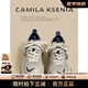 CAMILA KSENIA老爹鞋女2025新款夏季增高運動鞋品牌休閑百搭帆布鞋子 藍色單里 37