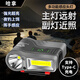 哈拿夜釣頭燈釣魚專用感應(yīng)帽夾燈強(qiáng)光充電超亮大容量頭戴式夾帽上餌燈 T51灰色感應(yīng)頭燈【夾帽版】