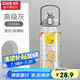 希樂(lè)大容量水杯子男女戶外健身吸管杯tritan材質(zhì)塑料杯1.5L灰-2219