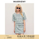 MAXRIENY【異域·摩洛哥-商場(chǎng)同款】精致休閑直身短款菱格外套 冰藍(lán) S 01