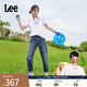 Lee【張凌赫代言】411舒適高腰小直腳中深藍(lán)色水洗女牛仔褲A5662 中深藍(lán)(25褲長(zhǎng)) 27(110-120斤可選)