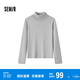 森馬（Semir）森柔毛衫|毛衣女基礎款高領緊身2024冬季純色套頭衫109724107011