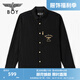 BOY LONDON黑色燙金肌理感外套時(shí)尚街頭潮流長(zhǎng)袖襯衫N21801 黑色 S