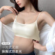 KJ無痕內(nèi)衣女薄款小胸聚攏無鋼圈抹胸防走光一片式文胸可外露細肩帶 香檳【無痕抹胸0.5cm】 M （建議34/75AB）
