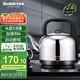 格來(lái)德（Grelide）燒水壺家用熱水壺加厚304不銹鋼色電熱水壺超大容量6L電水壺?zé)髯詣?dòng)斷電 160S 不銹鋼色