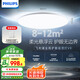 飛利浦（PHILIPS）吸頂燈護眼全光譜臥室大燈LED高端燈具國家補貼V9【包安裝】 40W