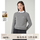 beanpole濱波 格雷系春秋商場同款圓領(lǐng)套頭長袖毛衣女通勤休閑易搭 灰色 M 165/88A