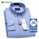 杉杉【DP免燙】長(cháng)袖襯衫男士藍色春季商務(wù)休閑純棉襯衣 866藍色 42
