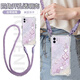 新亞魚(yú) 適用蘋(píng)果12手機殼iphone12promax好運葫蘆新款斜挎背包式四角全包防摔保護套硅膠軟殼女高顏值 透白K-幸運鏈E紫-掛件B182 蘋(píng)果12