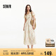 森馬（Semir）連衣裙女重工碎花田園風(fēng)度假2025夏荷葉邊收腰吊帶裙109325114008