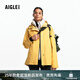 AIGLE【秋季新品】艾高防風(fēng)防水透汽功能夾克女士運(yùn)動(dòng)休閑外套上衣 赭石黃 BO856版型偏大，可選小一碼 36 160/84A