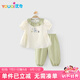 優(yōu)奇女童套裝春夏款兒童t袖可愛洋氣衣服上衣長褲寶寶兩件套分體套裝