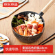 京東京造 小奶鍋煮面湯鍋 麥飯石色不粘鍋雪平鍋蒸煮輔食鍋 帶蓋18cm