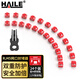 HAILE海樂 網(wǎng)絡(luò)接口封堵器 網(wǎng)口安全鎖 RJ45端口鎖可拆卸 紅色24個(gè) HT-FDA