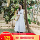 森馬（Semir）連衣裙女海邊度假掛脖兩穿長裙2025夏季蝴蝶結(jié)初戀裙109325114011
